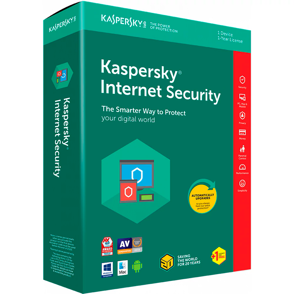 Kaspersky Seguridad Total 2021 1 año